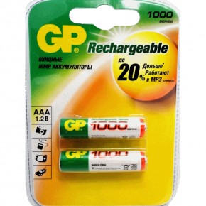 Аккумулятор GP R03 1000 mAh